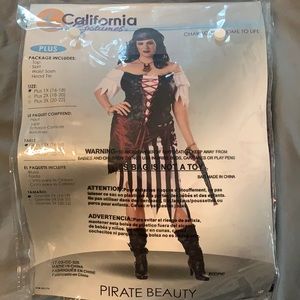 Pirate beauty costume Plus 1X